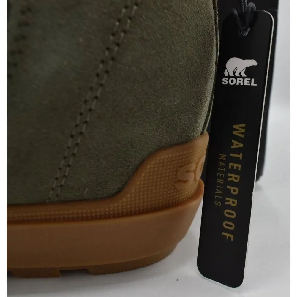 Sorel Womens Size 7.5 Evie II Chelsea Waterproof Stone Green Booties Boots Shoes - Picture 11 of 13